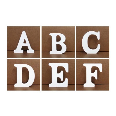 Wooden English alphabet digital decoration wholesale wooden crafts diy letter creative decoration