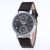 Aliexpress ebay hot style MV large dial men's high-end calendar fashion business quartz abrasive belt watch