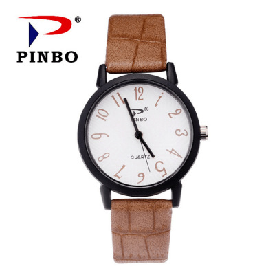 Watch small dial large digital simple leisure trend quartz watch male and female students couple table
