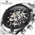 Fzun FNGEEN steel band fully automatic hollow out mechanical man's watch