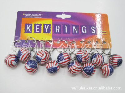 Manufacturer direct selling national flag pendant mini national flag key ring cartoon car key ring new creative key ring