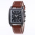 Fashion trend quartz watch true belt simple business men's watch waterproof multi-function calendar student wrist watch