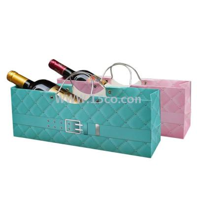 750ml single gift bag wine paper bag wholesale horizontal wine bag