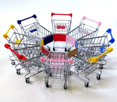 Manufacturer sell handicraft to place article wholesale cart mini shopping cart mini supermarket cart