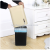 Creative trash can household kitchen living room toilet without cover double deck large office wastebasket