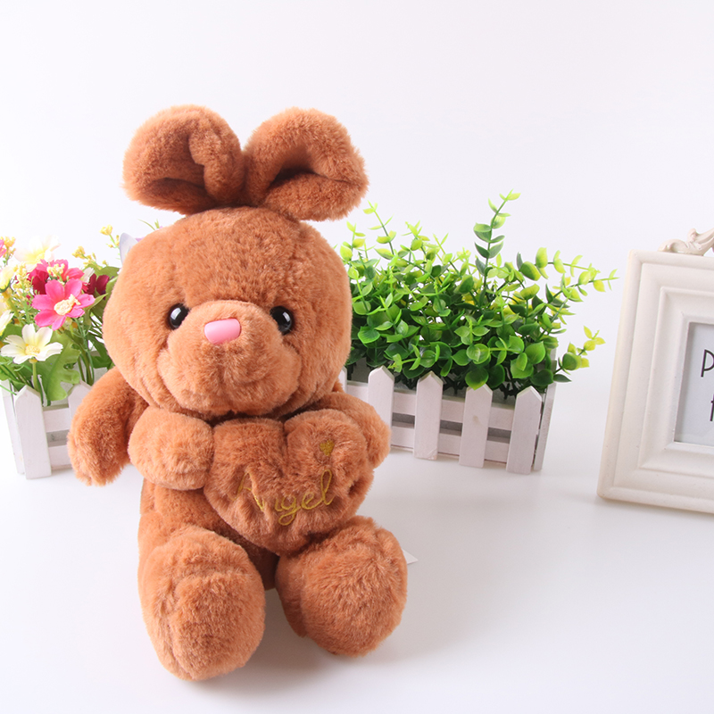 丘比特宠物可爱萌萌宠天使抱心兔毛绒玩具公仔厂家批发销售