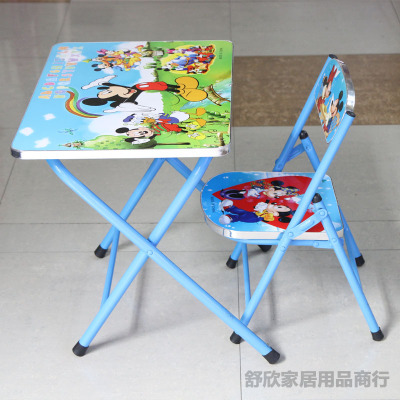 Children foldingtable chair formation portable writing desk