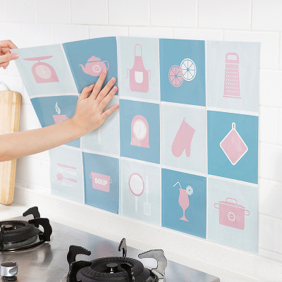 anti-oil sticker self-adhesive high-temperature anti-oil sticker household kitchen counter tile wall paste