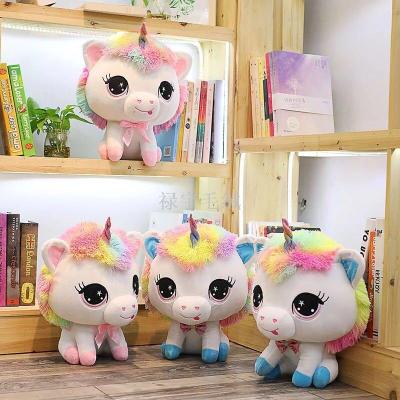  new couples rainbow hair unicorn doll plush toys pillow girls manufacturers direct selling dolls