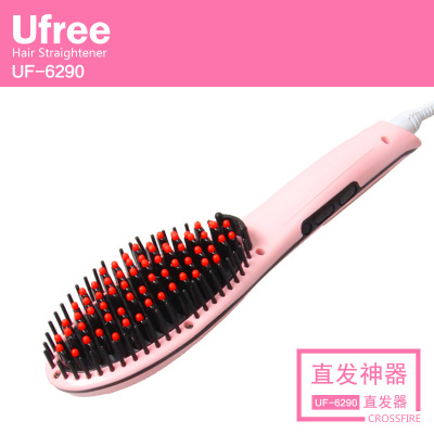 Ufree LCD Straight Hair Gadgets Ceramic Hair-Free Hairdressing Multifunctional Anti-Scald Electric Comb