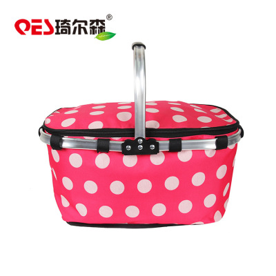 Tilson portable aluminum frame folding ice pack, Oxford cloth perch, basket can be customized