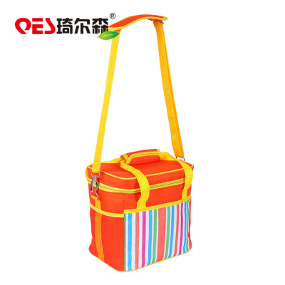 Qiersen rear package delivery ice bag hand zipper double-layer ice bag delivery bento bag wholesale