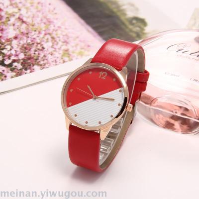South American watch industry Korean version of the personality of the new gradually changing leather watch