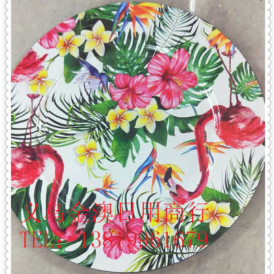 Factory direct selling plastic disc plate tray table plate.