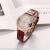 Korean creative personality rose gold lady belt student watch