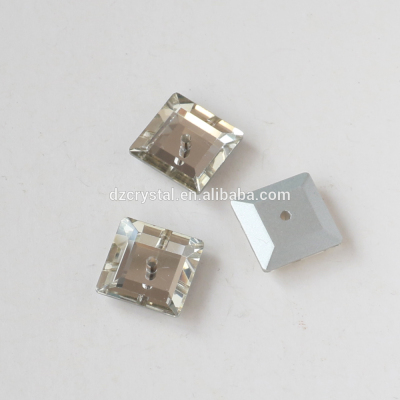 K5 crystal high quality 3031 square middle hole sew on stone accessories