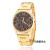 Foreign trade hot style fashion sales gold false three eyes decorative color literal alloy watch band watch