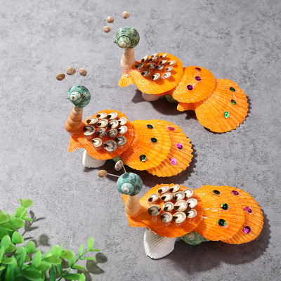 Manufacturers direct natural sea shells conch gold scallop assembly peacock chengxiang banquet decoration fish tank landscape