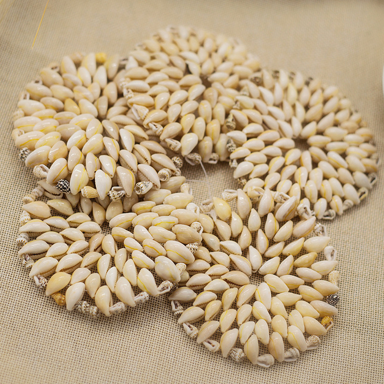 新款创意热销海洋贝壳小餐垫杯垫家居热卖摆件海螺贝壳工艺品批发