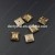 K5 crystal high quality 3031 square middle hole sew on stone accessories