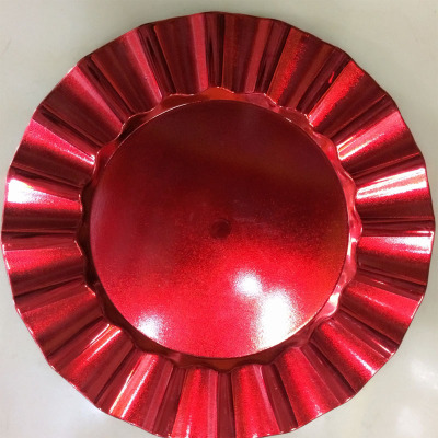 Plastic Christmas plates red plates wedding plate