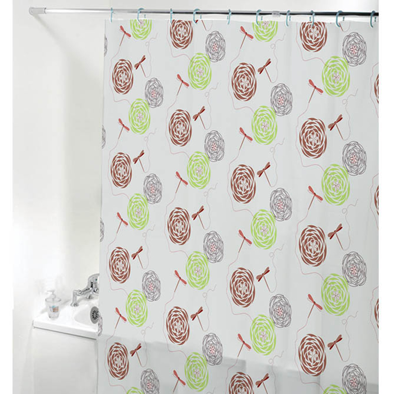 时尚居家浴帘 免打孔防水防霉帘子布 卫生间浴室门帘隔断帘浴罩