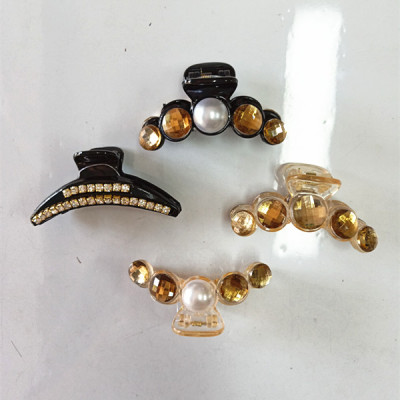 Manufacturers sell 7 cm exquisite sticky diamond and pearl headwear grip