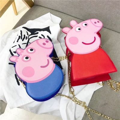 Page of the new pig society person bag han edition chain one shoulder slant crosses, lovely small bag female bag hot style bag