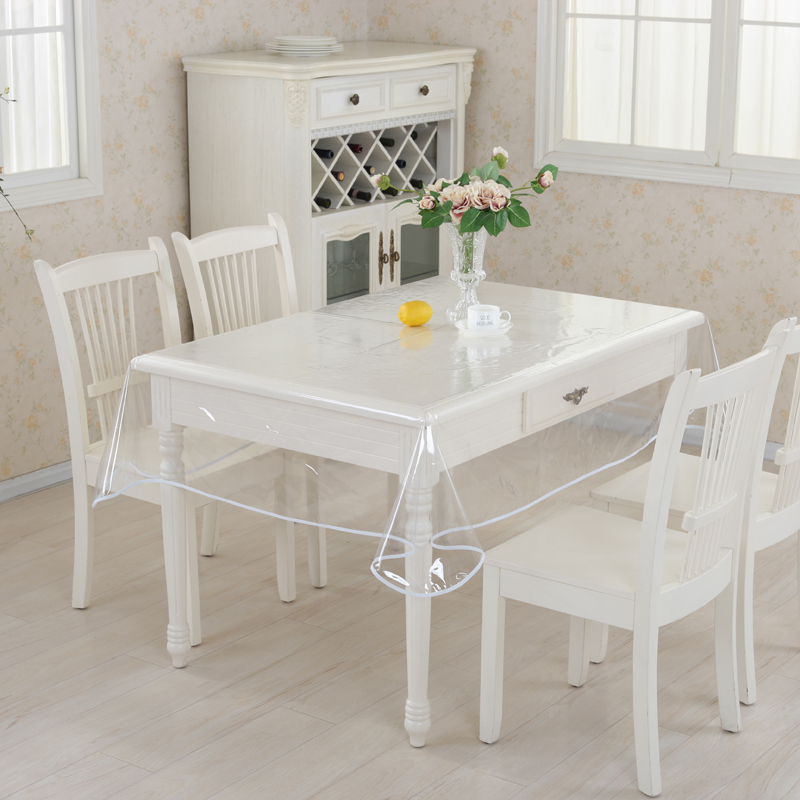 透明设计防水防油防烫免洗餐桌垫桌布 无色无味不收缩 可定制