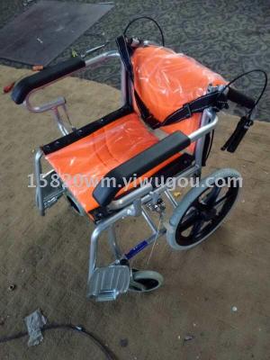 All kinds of grade wheelchair in the elderly manual folding half lie down on the small wheel manufacturer direct