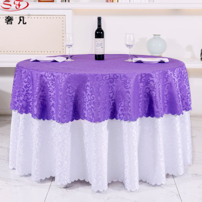 European-style hotel tablecloth art restaurant square table large round table red tablecloth household rectangular round tablecloth