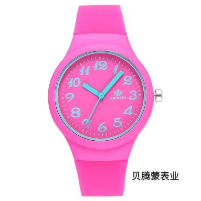 Fashion hot candy color series simple 1-12 digital silicone watch for men and women students watch 3