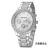 Fujitsu hot style Geneva fake three eyes decorative diamond-encrusted calendar steel band watch quartz watch
