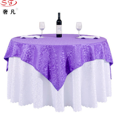 Zheng hao hotel supplies hotel restaurant table cloth art circular household table skirt set table cloth