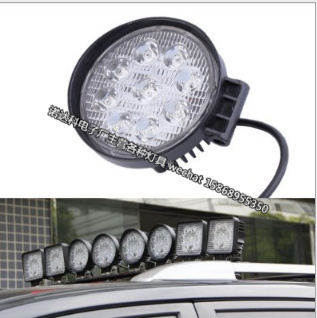 27W round external square work auxiliary lamp car LED headlamp suv car lamp shooting light car refit