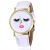 Aliexpress sells fashion eyelash patterned leather belt watches extremely thin PU neutral quartz watch women's watch