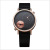 Korean fashion fashionable double-dial personality quartz watch student sells PU wrist watch male watch