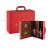 Double Leather Box Red Wine Box Wine Gift Box Yiwu Packaging Box Custom Logo Wine Crate with Wine Set Red Wine Box