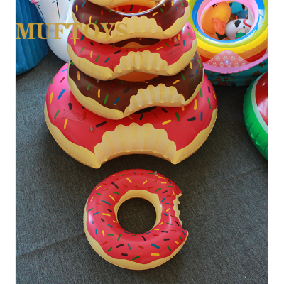 Manufacturer wholesale donut swimming ring 60cm70cm80CM90cm extra thick inflatable life buoy seat ring
