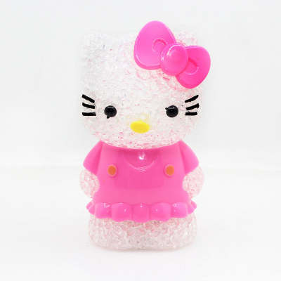 New product manufacturers direct crystal kt cat particles LED small night light gifts wholesale