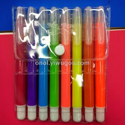 The factory produces the jelly wax student art materials of dazzle stick solid fluorescent stick