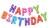 Hefeng English Happy Birthday Birthday Letter Aluminum Foil Balloon Set Birthday Party Decoration