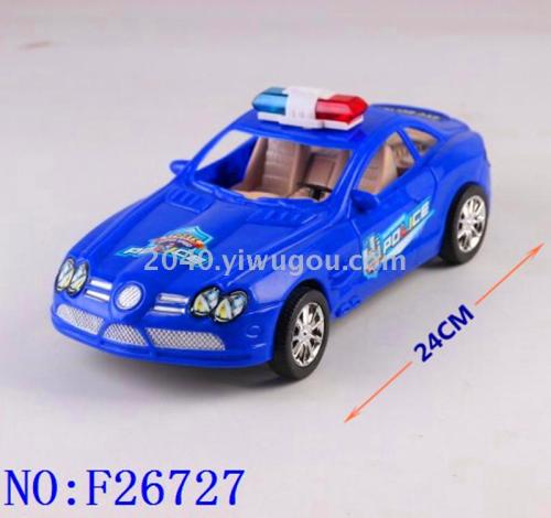 Cross-Border Children‘s Plastic Toys Wholesale Inertial Vehicle Police Car F26727