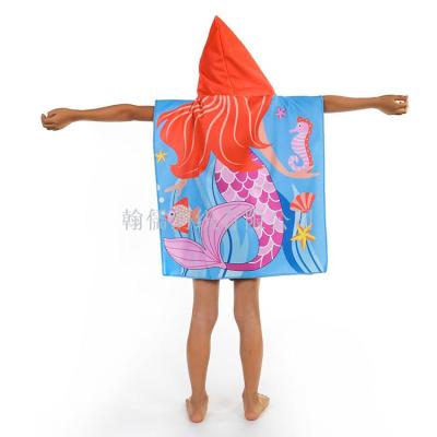 Manufacturers direct beach towel travel children's shawl absorbent cape