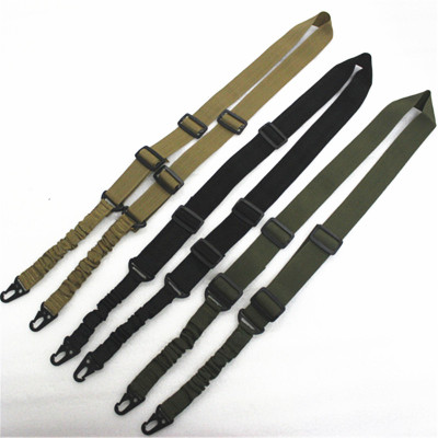 Outdoor tactical multi-function canvas double point bag straps with special crossarm special task holster