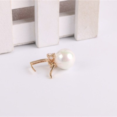 Antimanila's temperament zircon pearl OL daily patterns earrings female style