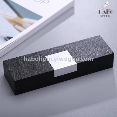 Habo high-end gift box classic solid color signature pen box pen box office stationery customization logo modification