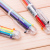 Korean Creative Stationery Cute Cartoon Multi-Color Retractable Ballpoint Pen Color 6-Color round Pen Oil Pen