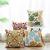 Printed cotton and linen sofa pillow towel embroidered pillow cover digital
