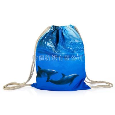 Portable outdoor beach towel travel sea dolphin beach bag